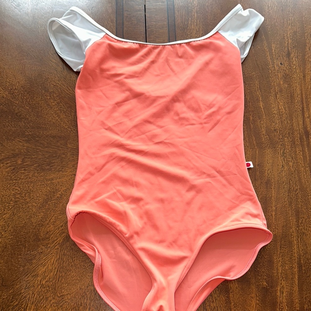 Yumiko Coral Dancewear with White Accents